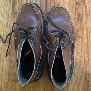 Sperry + Quoddy leather lace up shoes